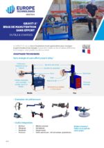 Flyer du bras de manutention sans effort pour le port de charges et outils, Gravit-X